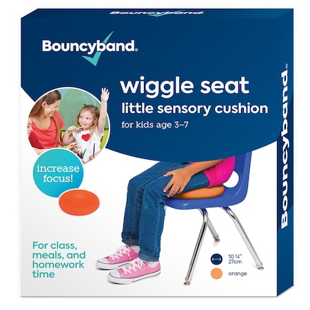 Bouncybands Little Wiggle Seat Sensory Cushion, Orange WS27OR